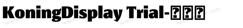 KoningDisplay Trial字体转换